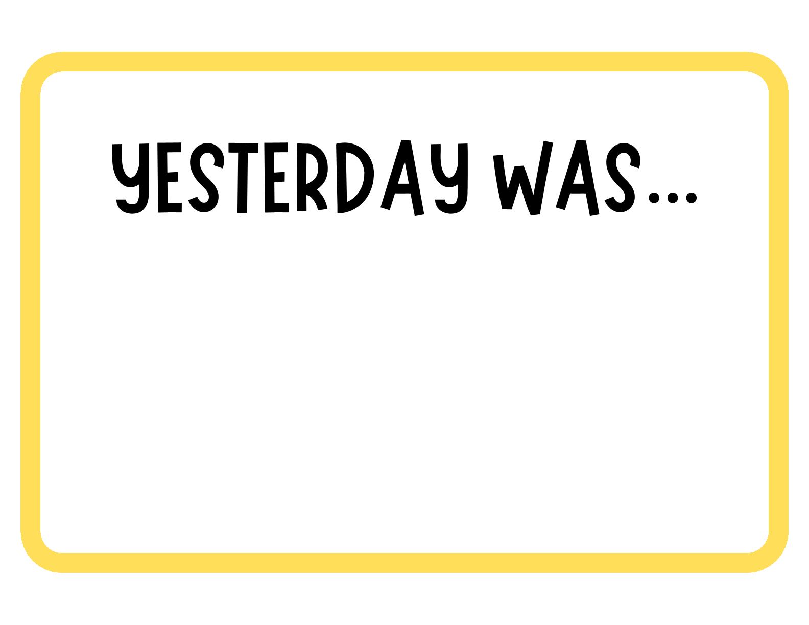 Days of the Week - Laminate, Cut & Stick 