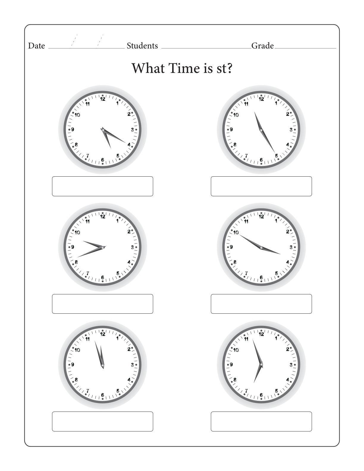 Write the Time - 25 pages