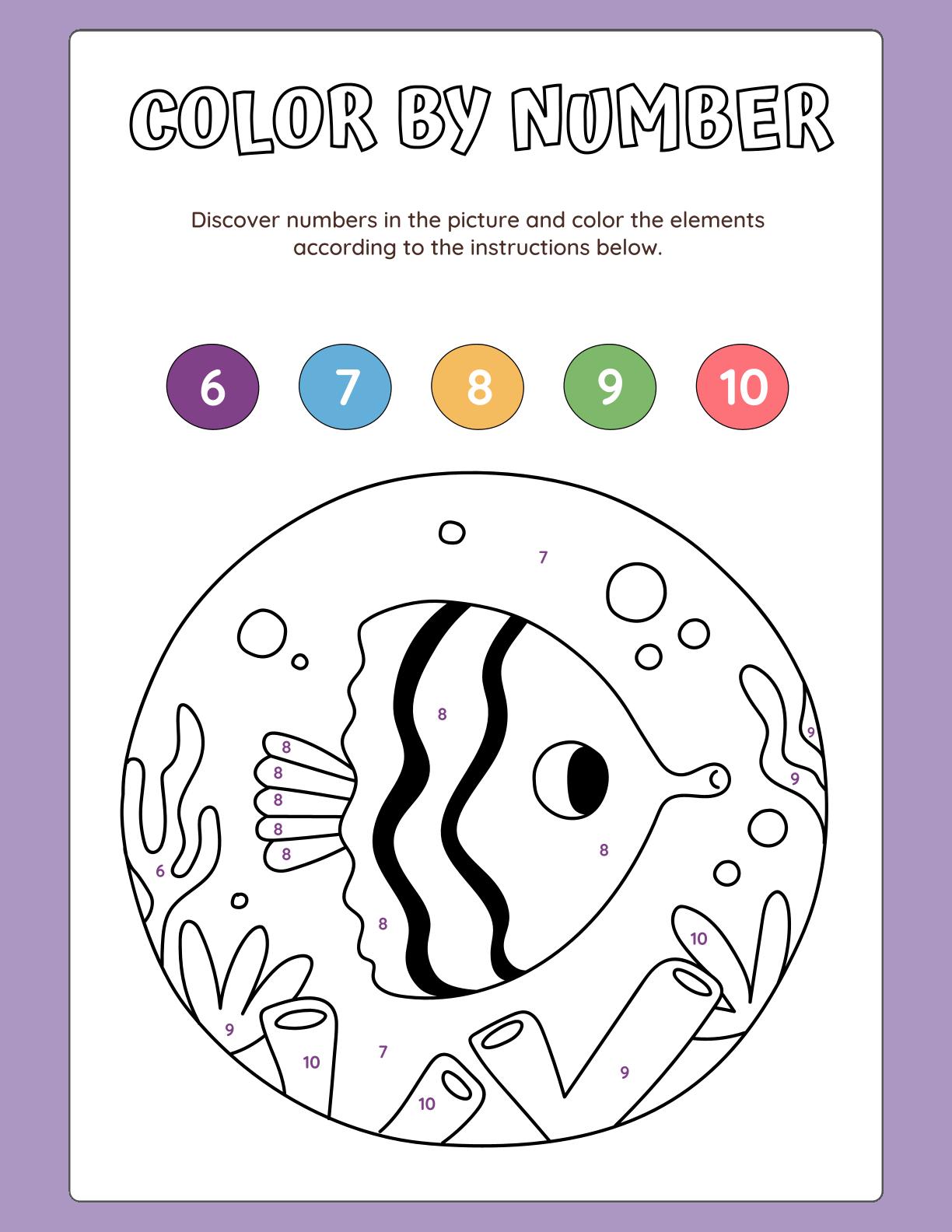 Color By Number - Book 1