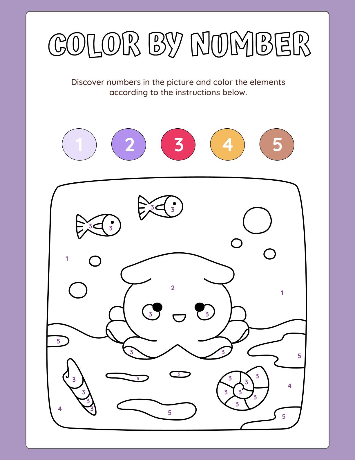 Color By Number - Book 1