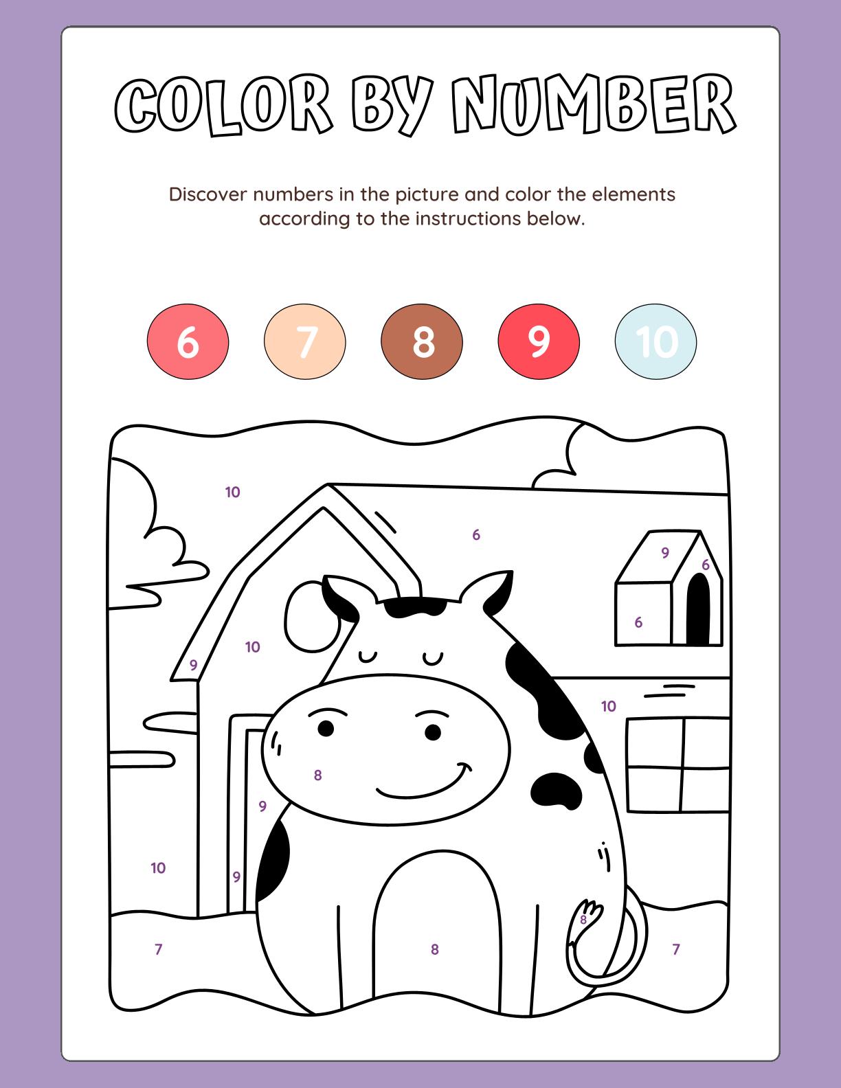 Color By Number - Book 1