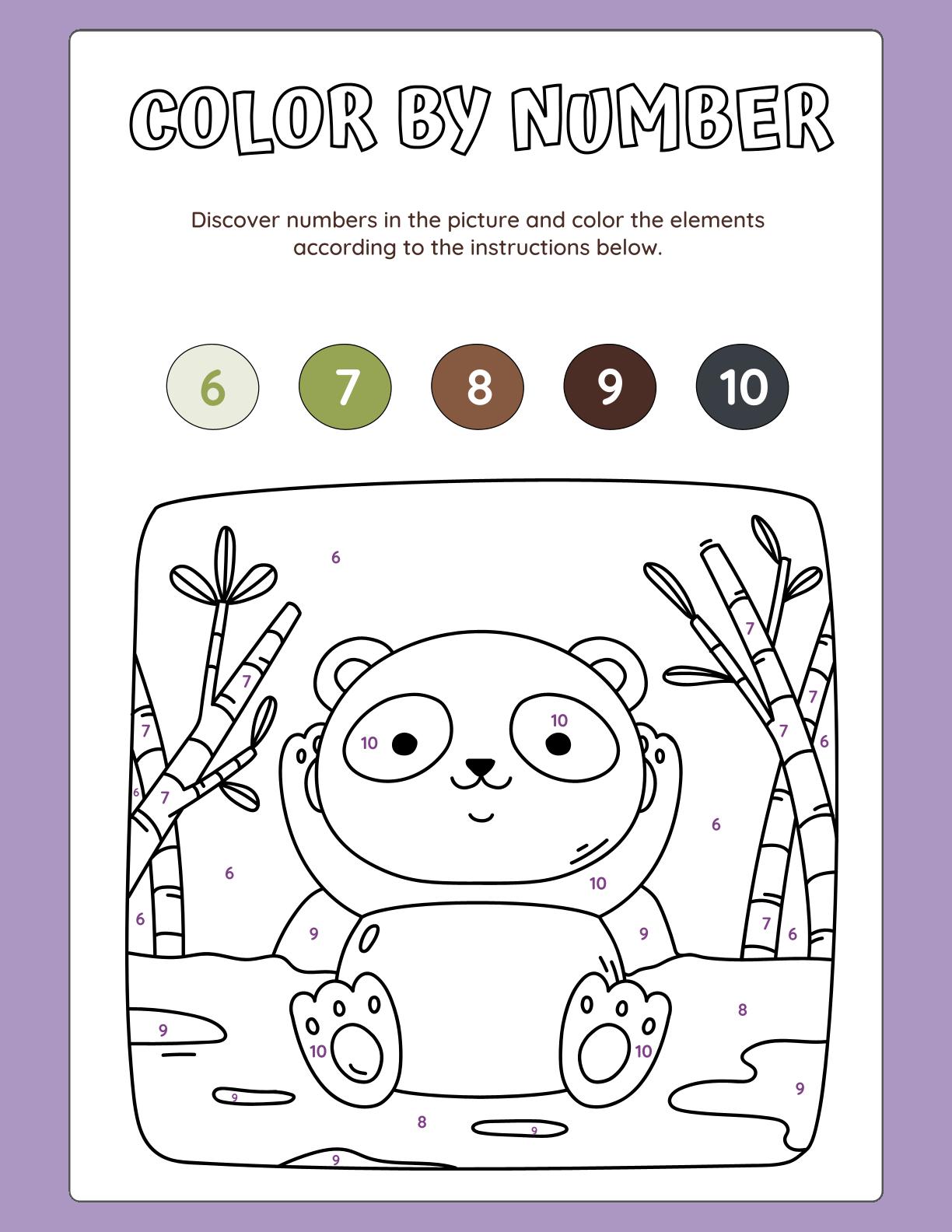 Color By Number - Book 1