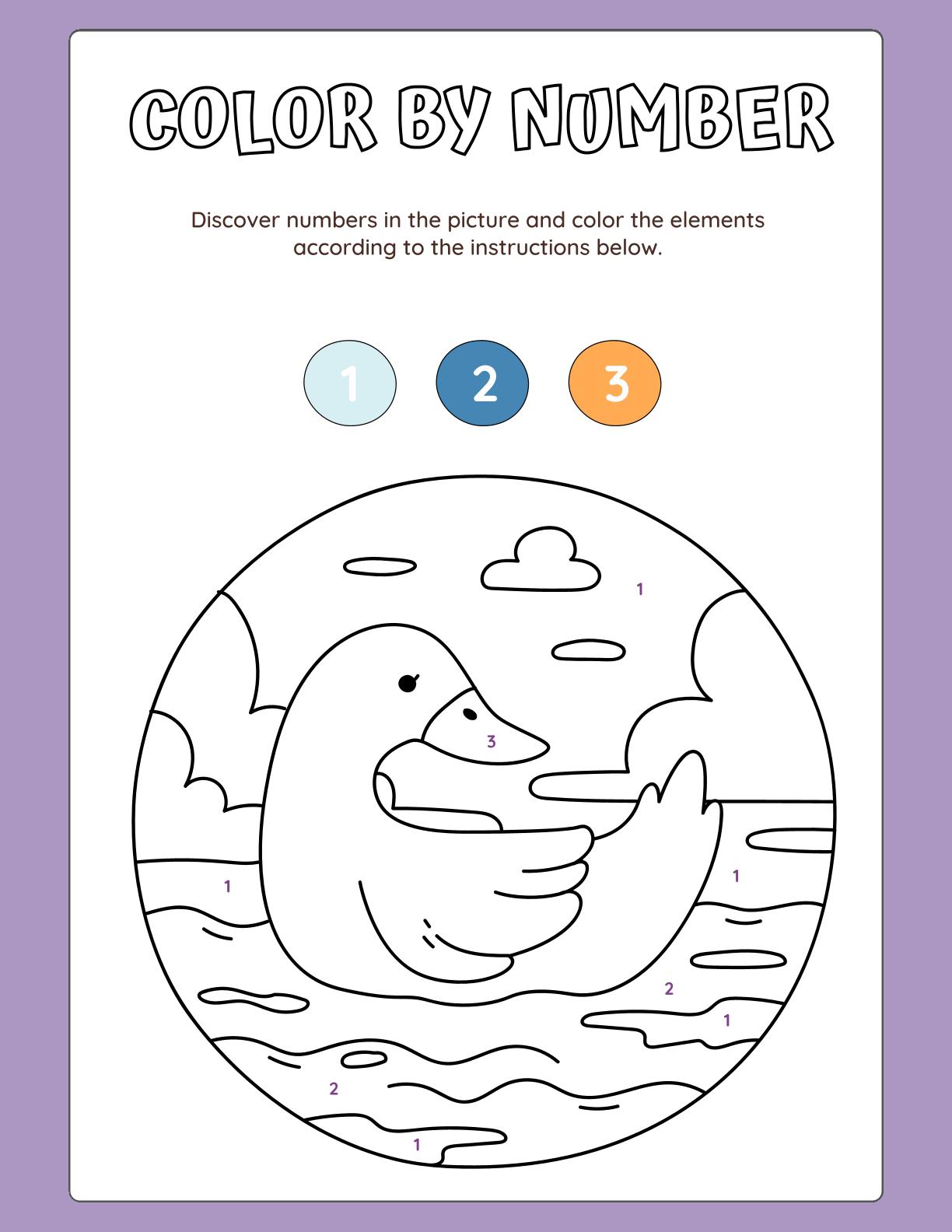 Color By Number - Book 1