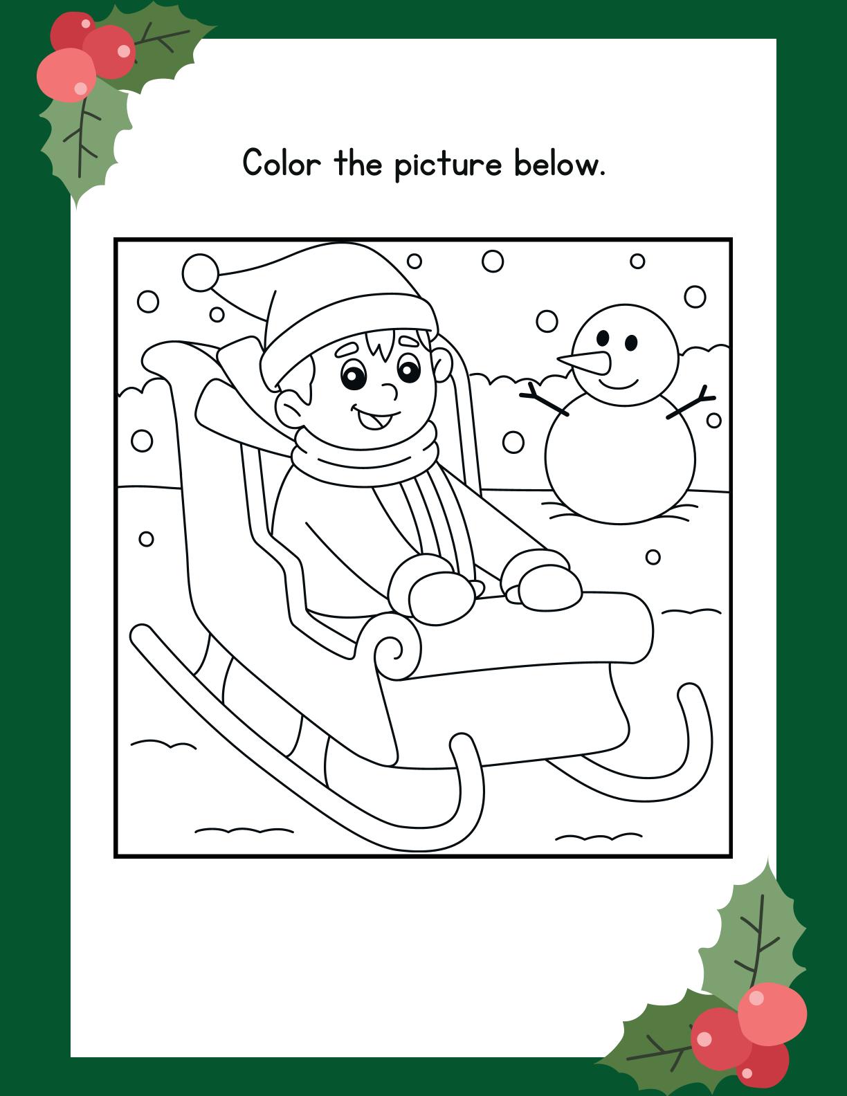 Christmas Activity and Coloring Book