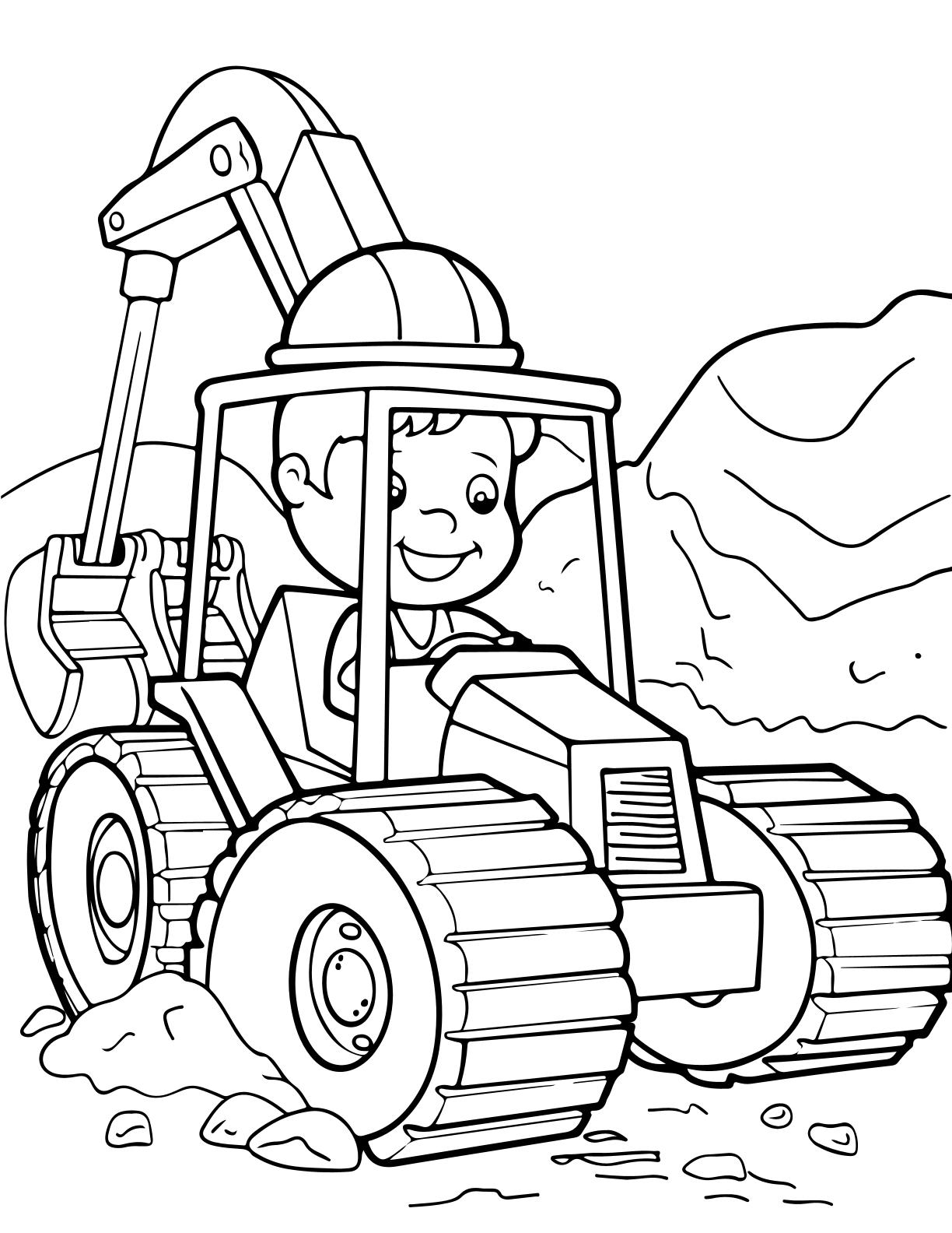 Love for Big Vehicles - Coloring
