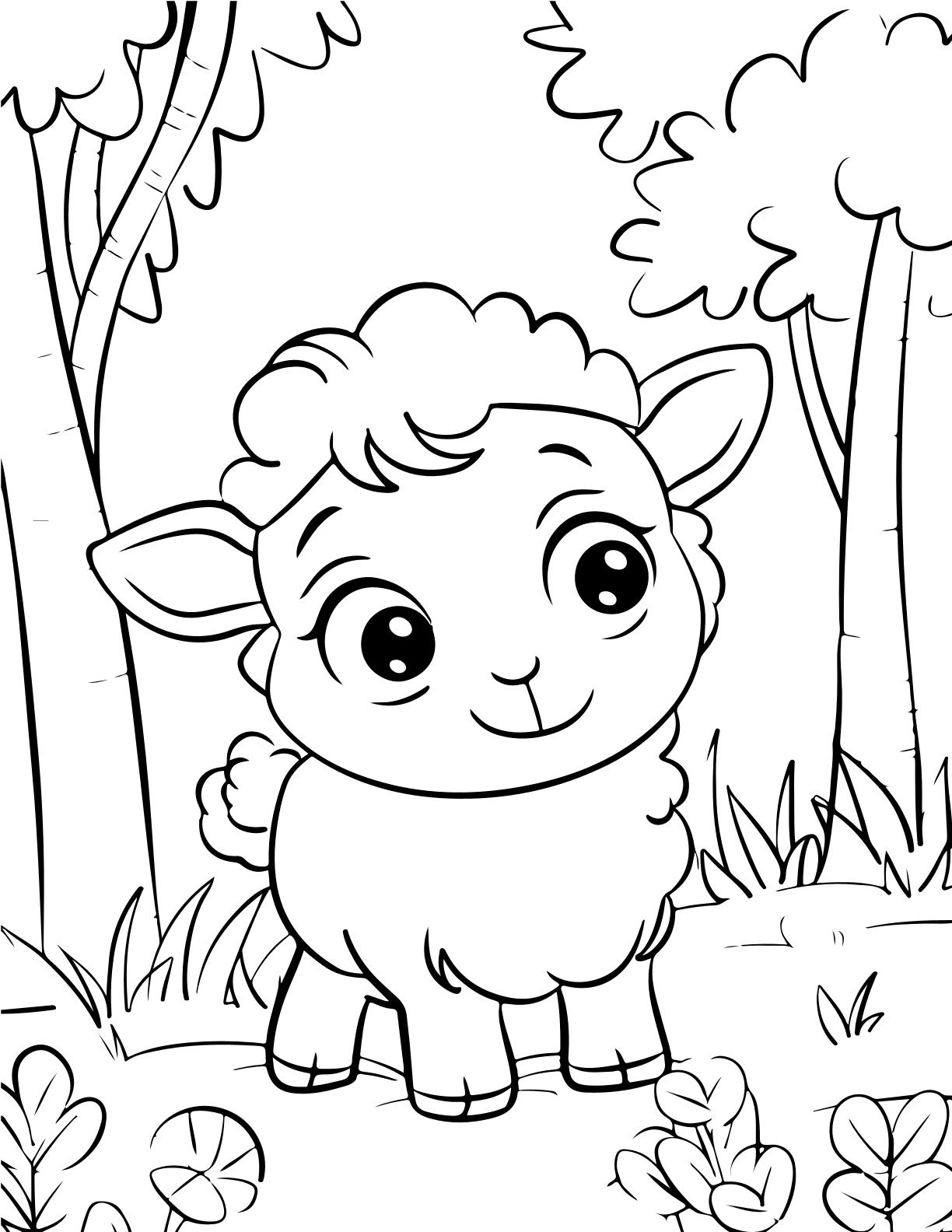Cute Baby Animals Coloring