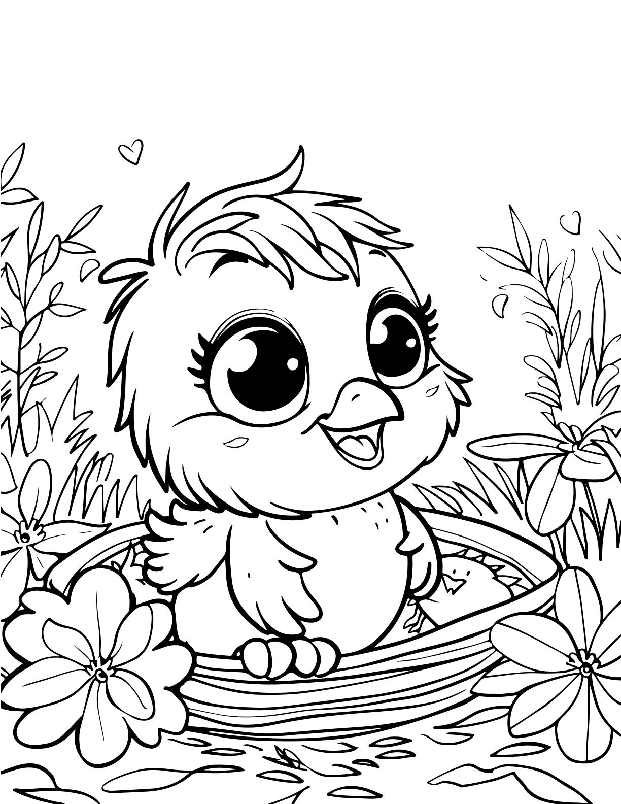 Cute Baby Animals Coloring
