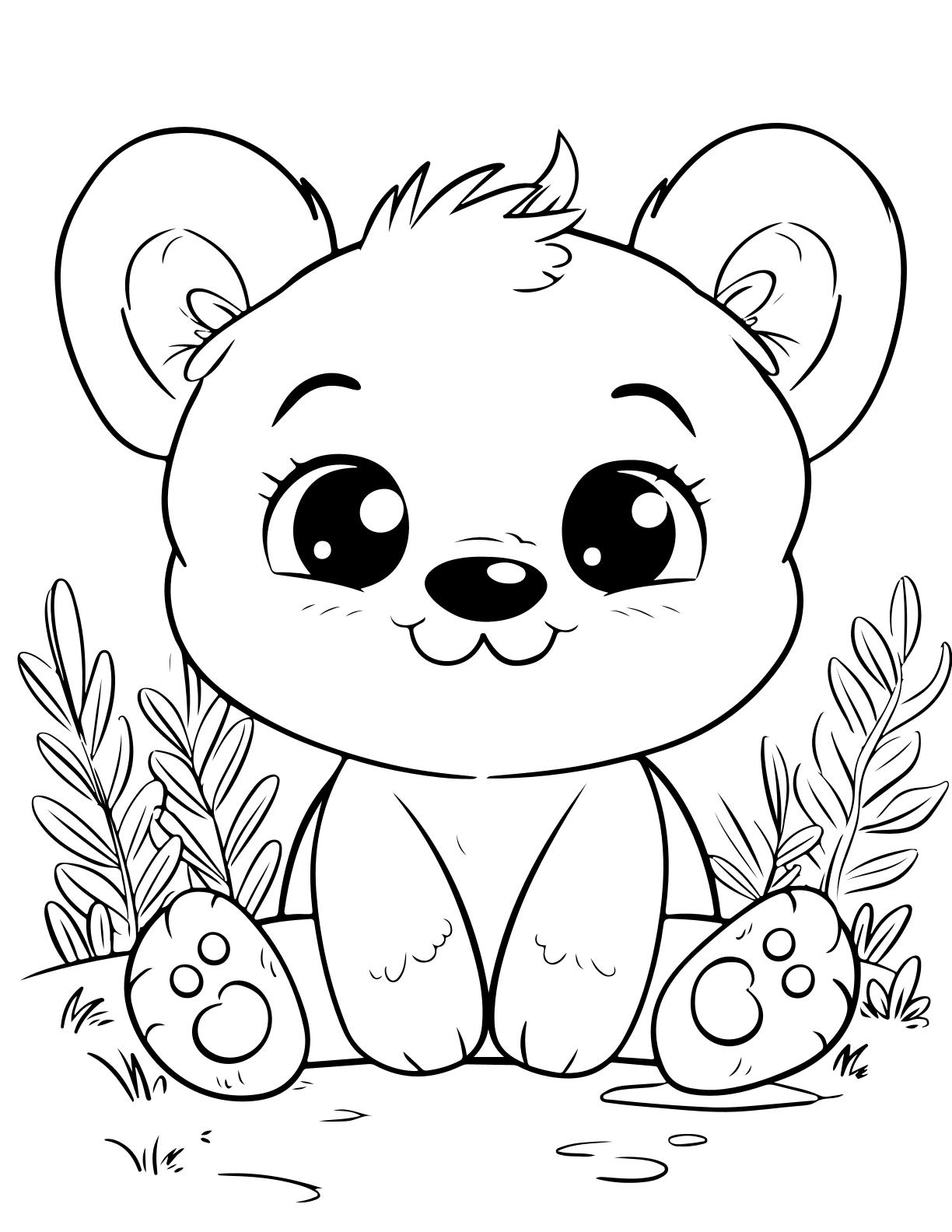 Cute Baby Animals Coloring