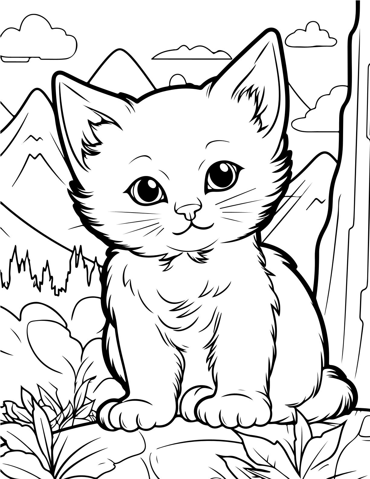 Cute Cats Coloring