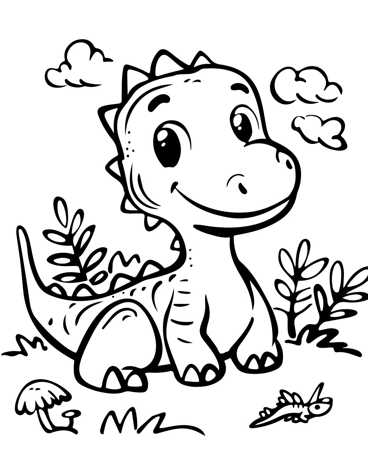 Cute Dinos Coloring