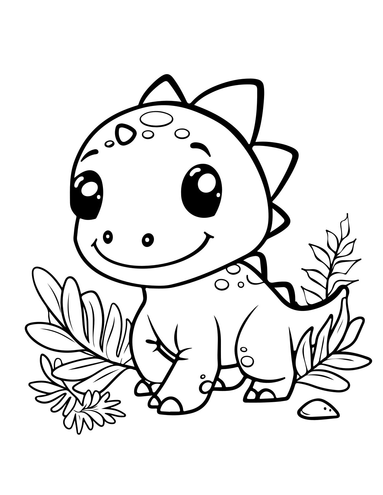 Cute Dinos Coloring