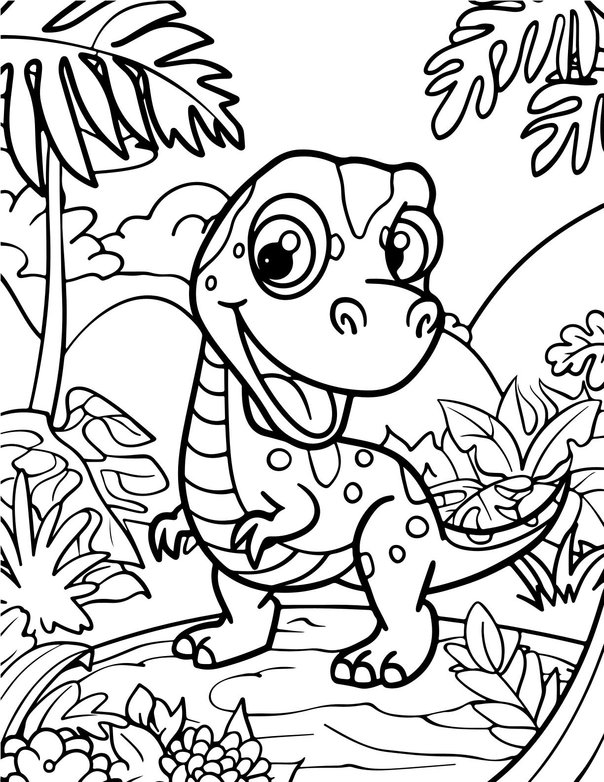 Cute Dinos Coloring
