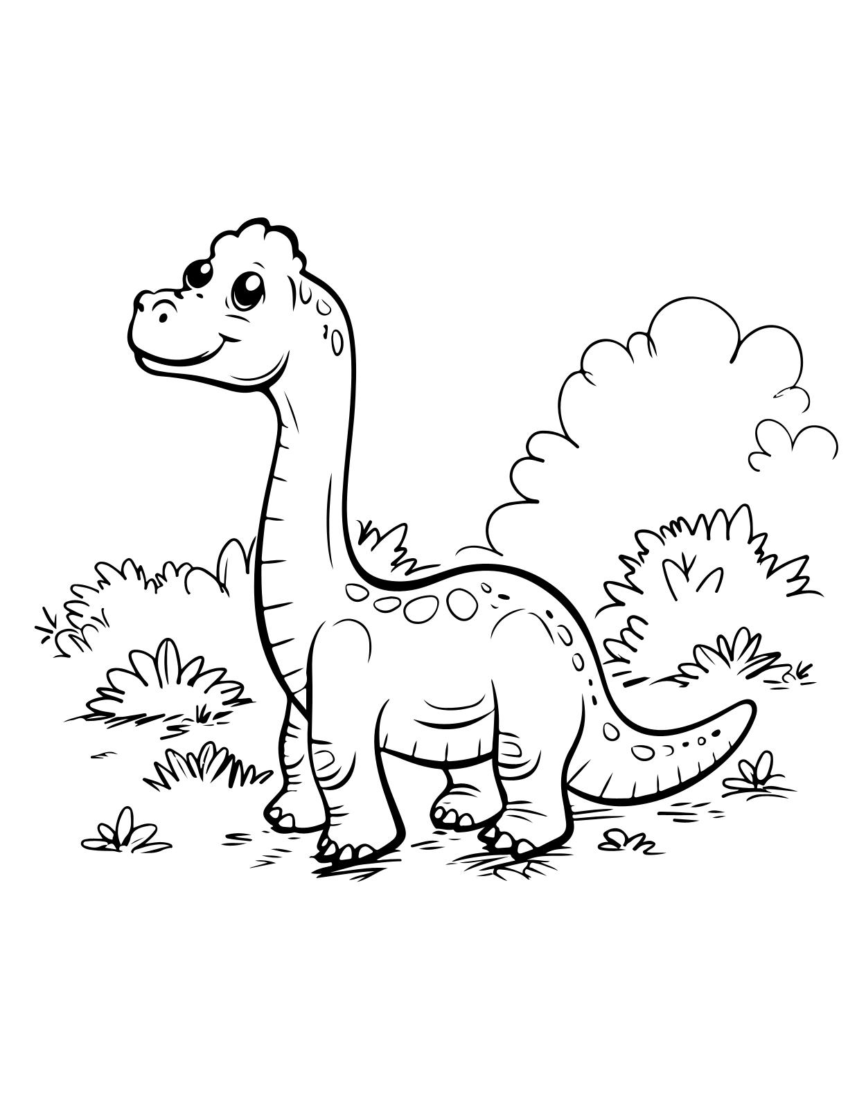 Cute Dinos Coloring