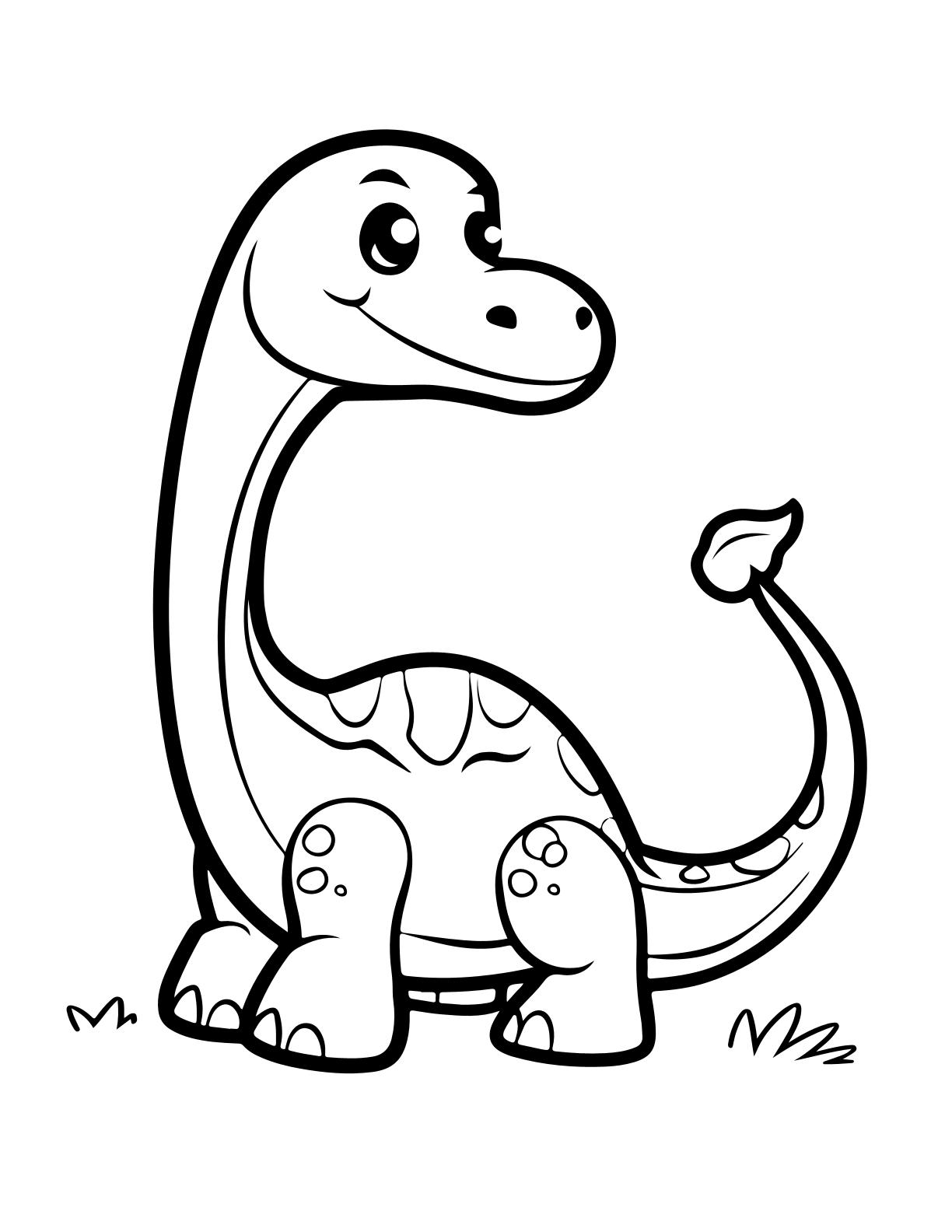 Cute Dinos Coloring
