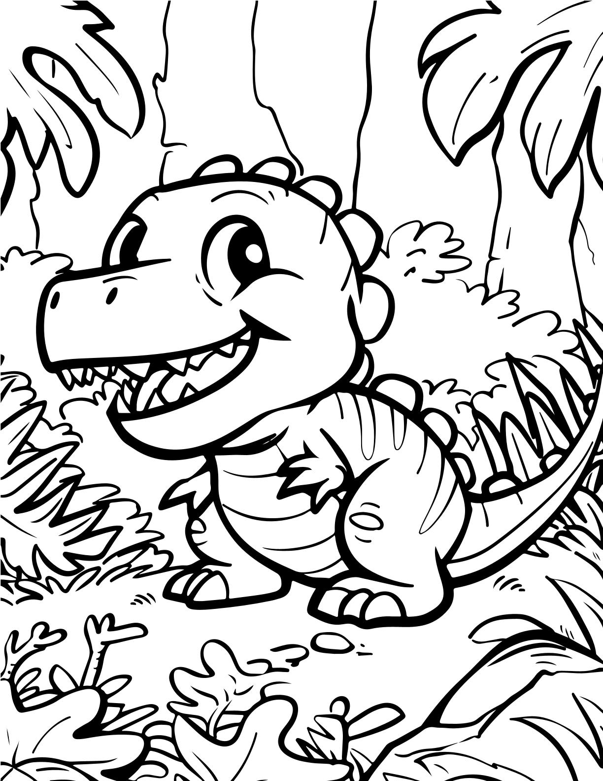 Cute Dinos Coloring