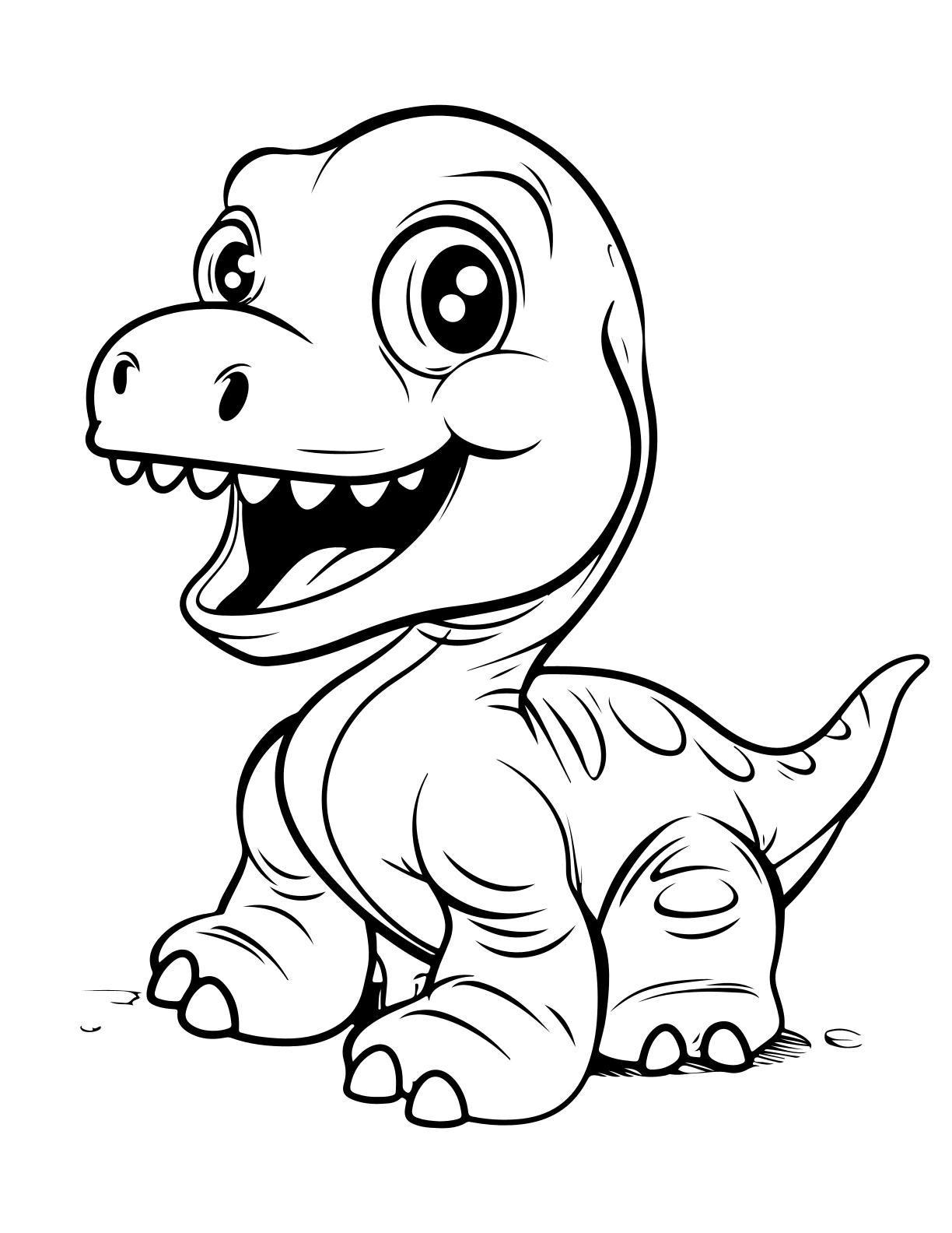 Cute Dinos Coloring