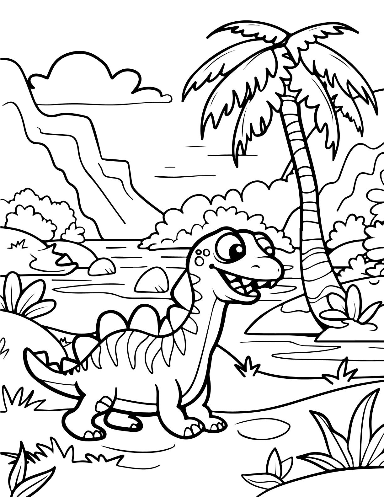Cute Dinos Coloring