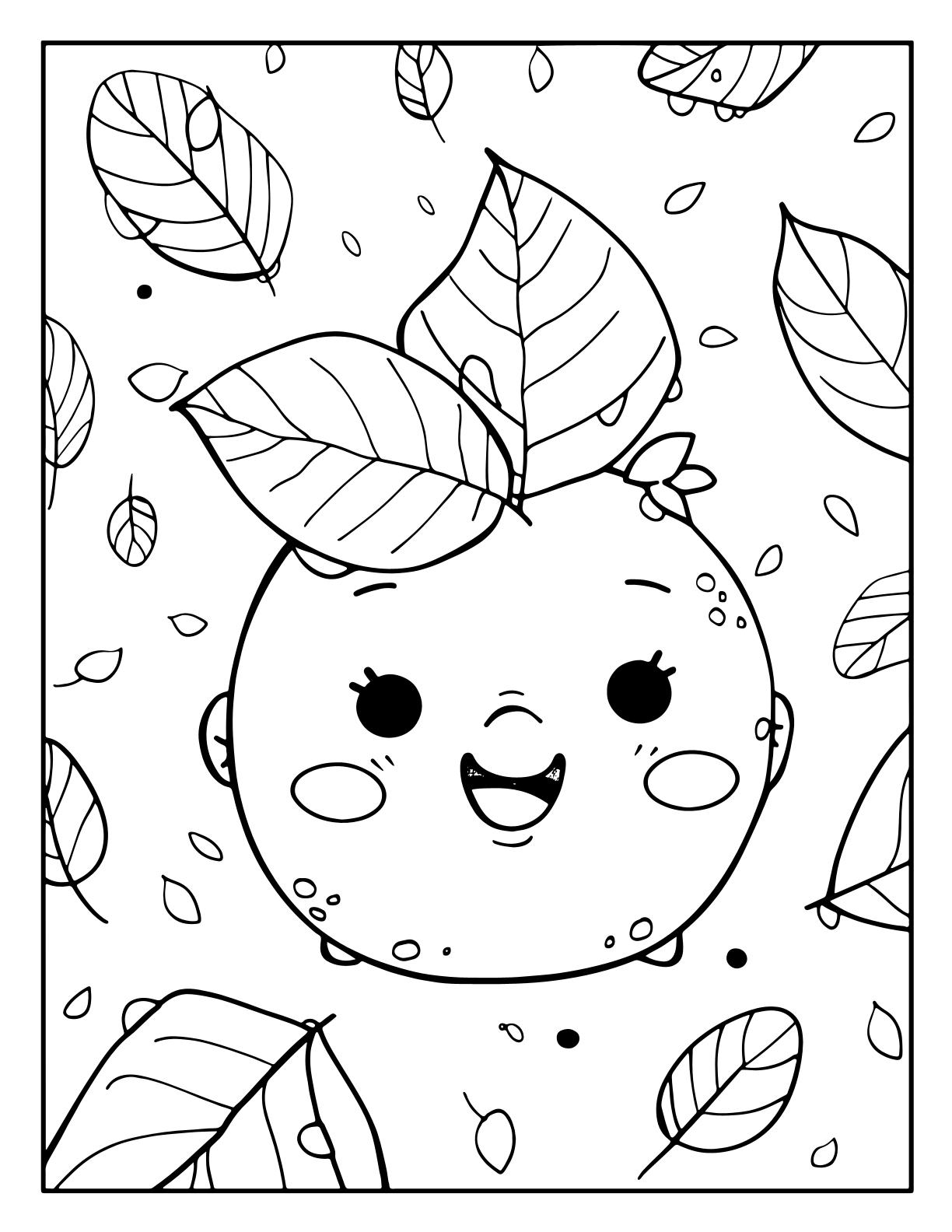 Cute Kawaii Summer Coloring