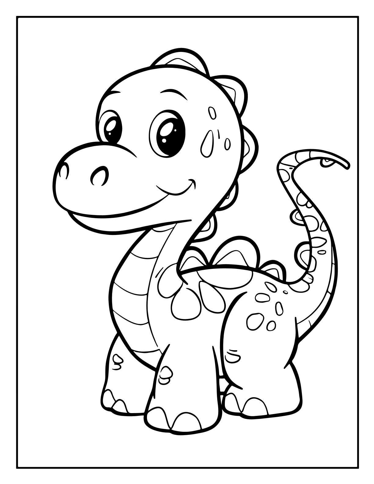 Simple Kawaii Animals Coloring