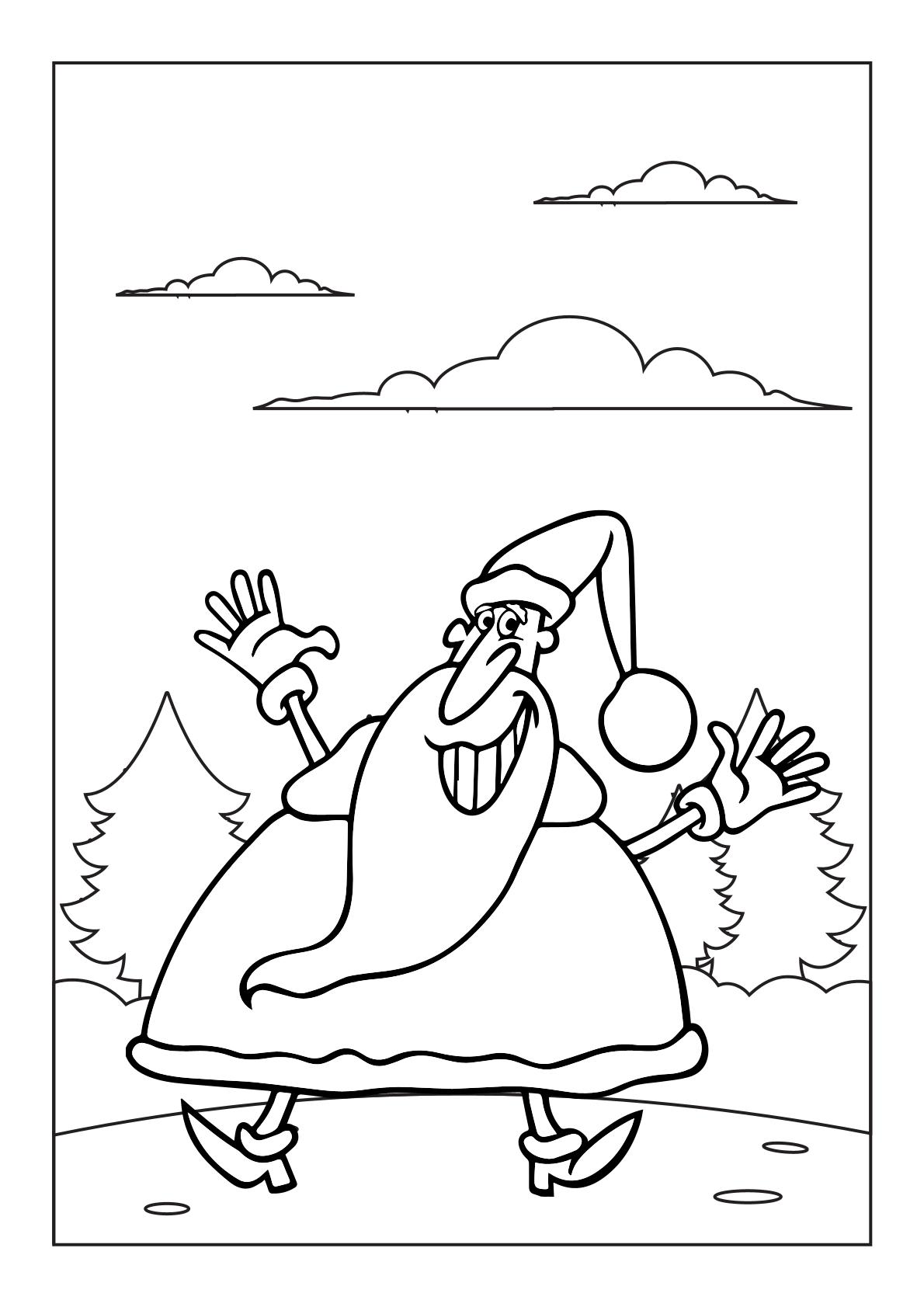 Coloring Santa Claus