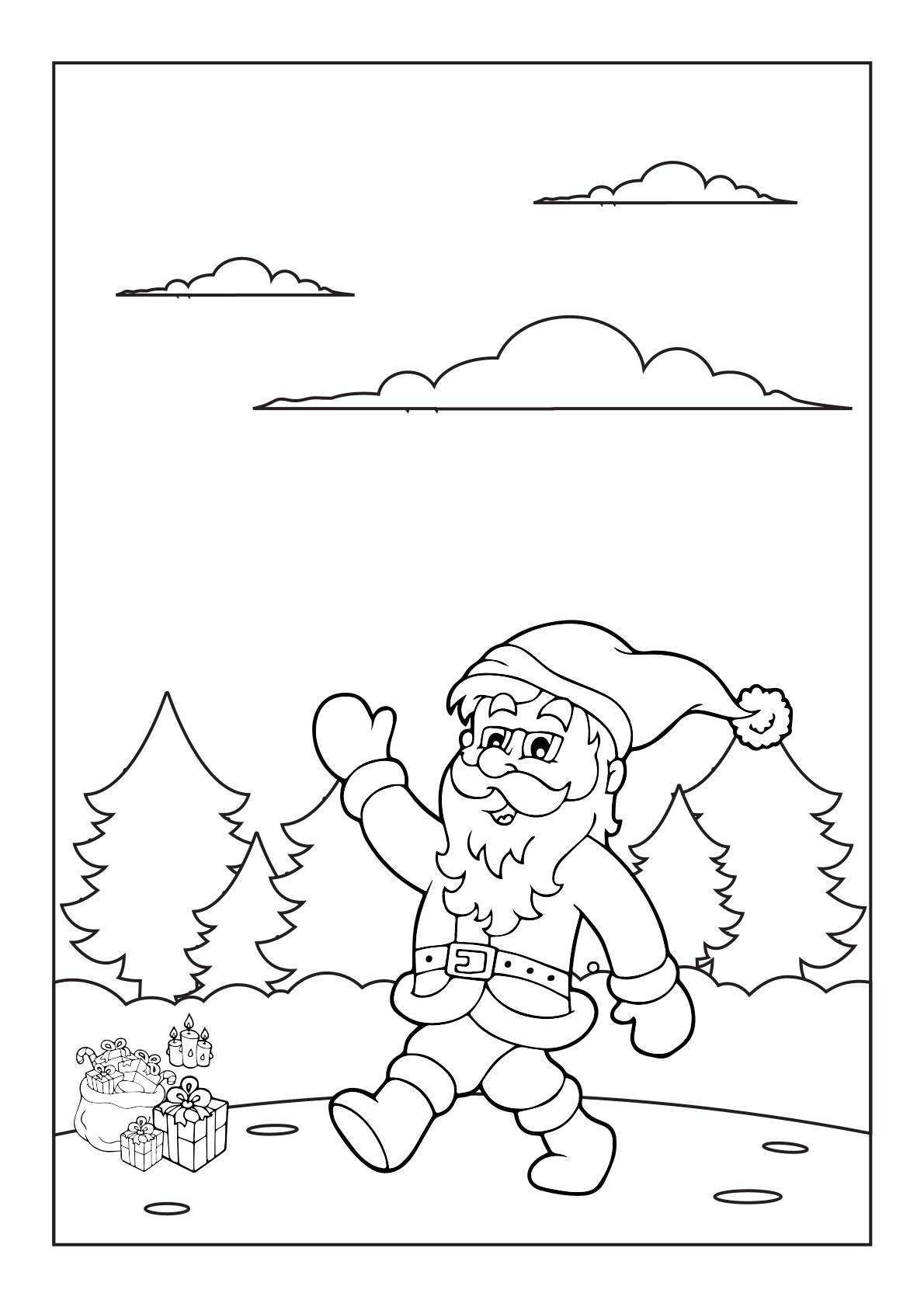 Coloring Santa Claus