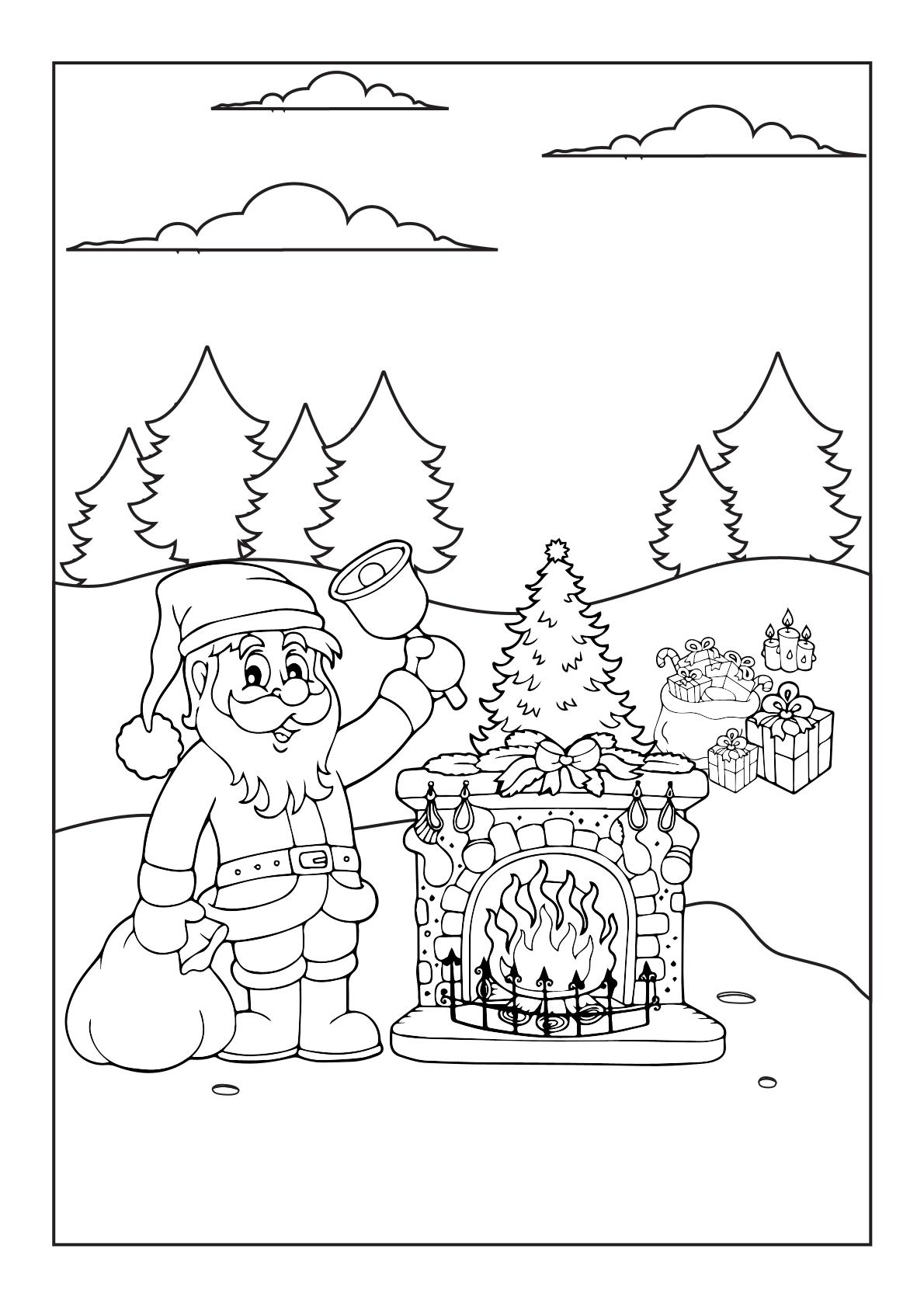 Coloring Santa Claus