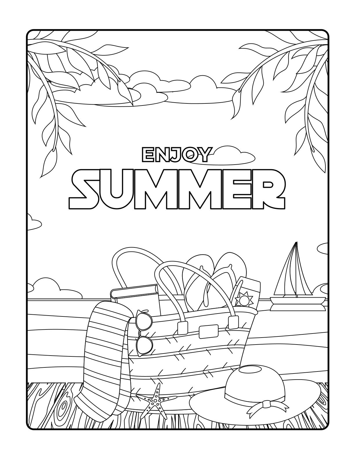 Welcome Summer with Fun Coloring
