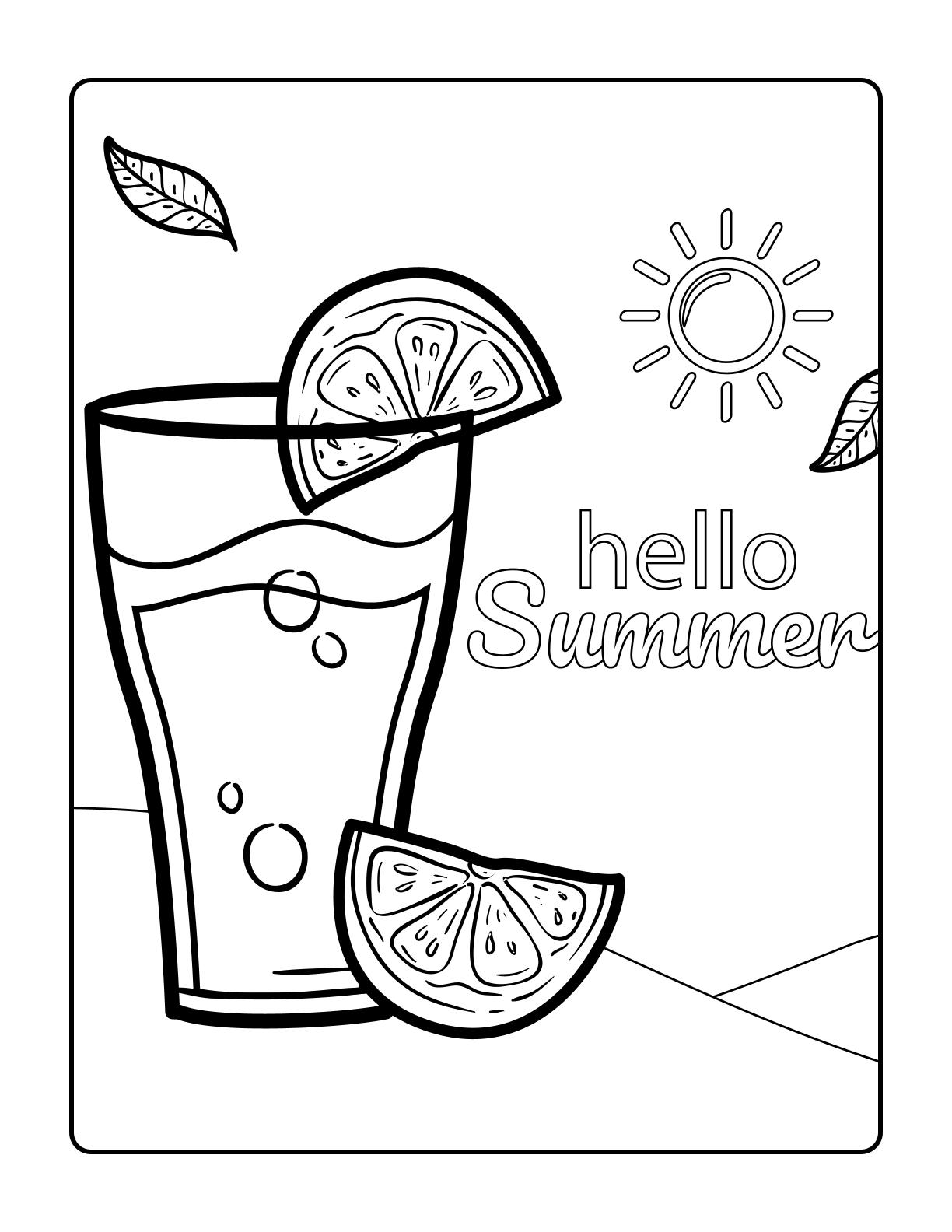 Welcome Summer with Fun Coloring