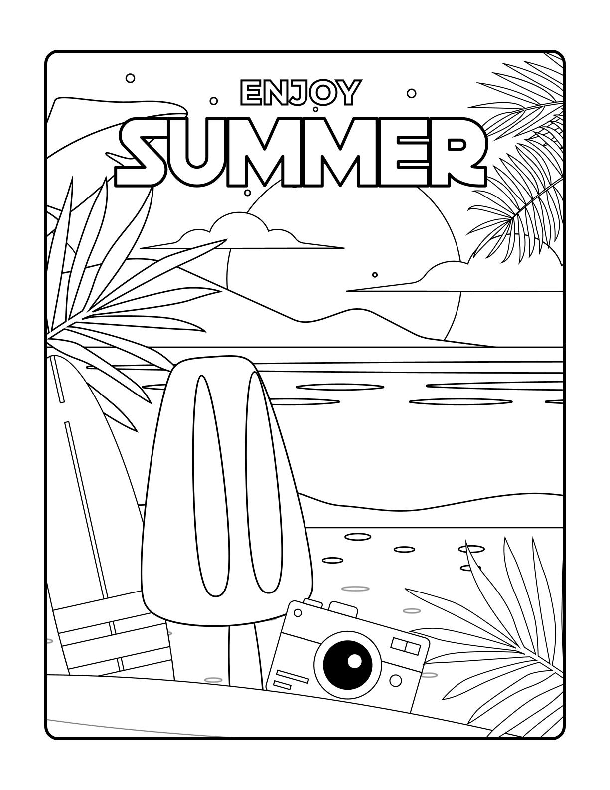 Welcome Summer with Fun Coloring