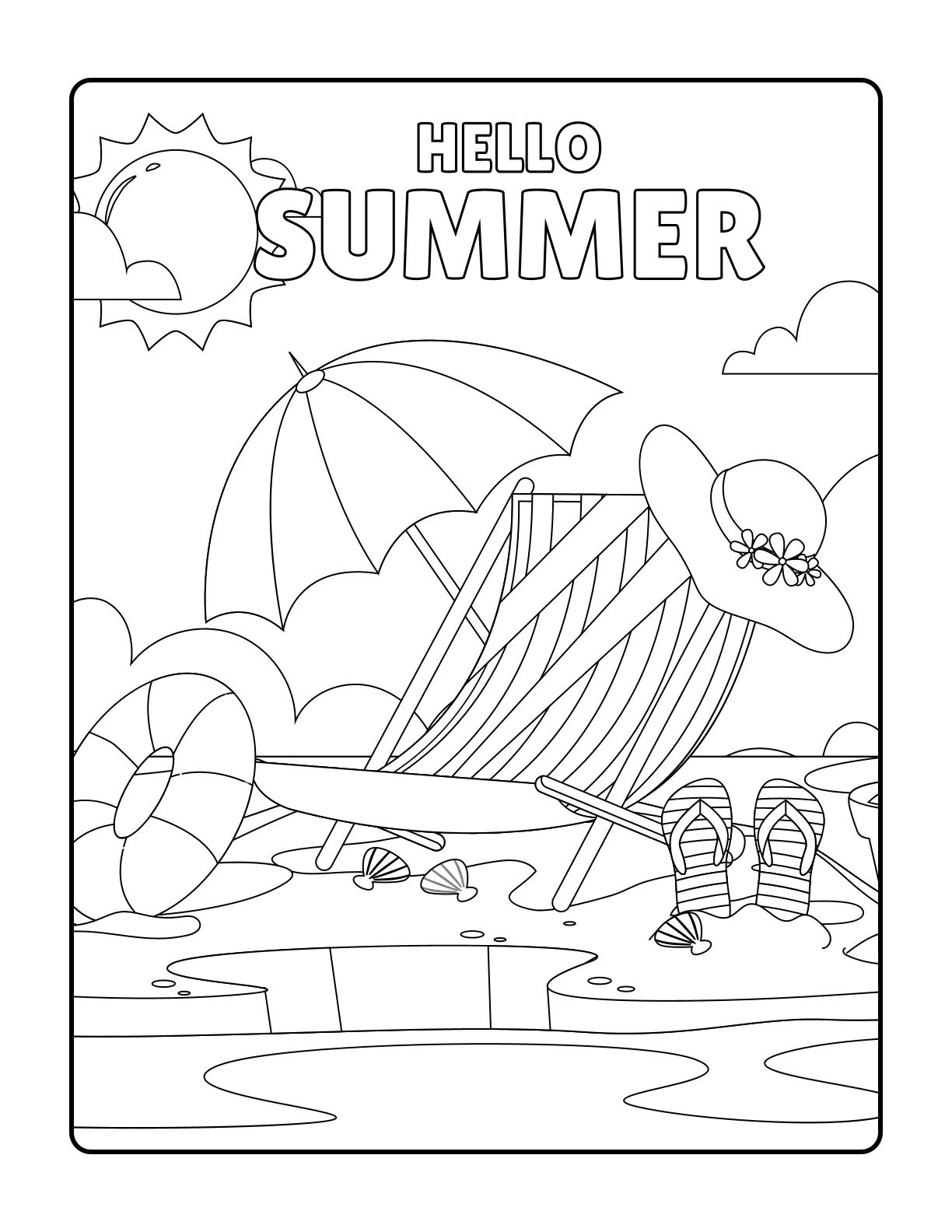 Welcome Summer with Fun Coloring