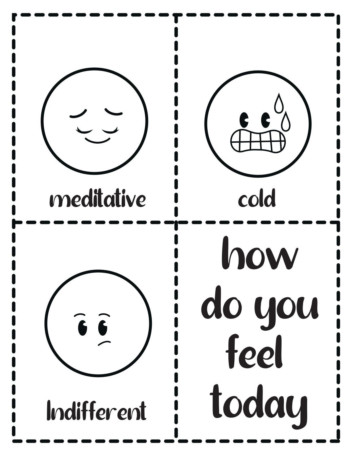 Understand emotions - includes tracing, flashcards and more