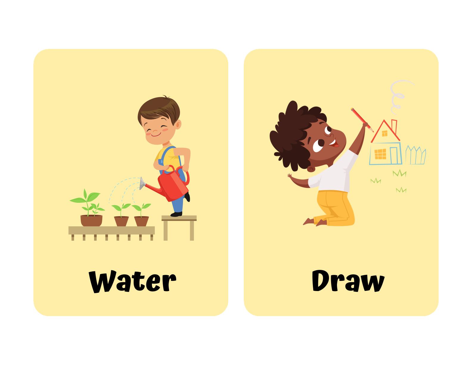 Action Verbs Flashcards