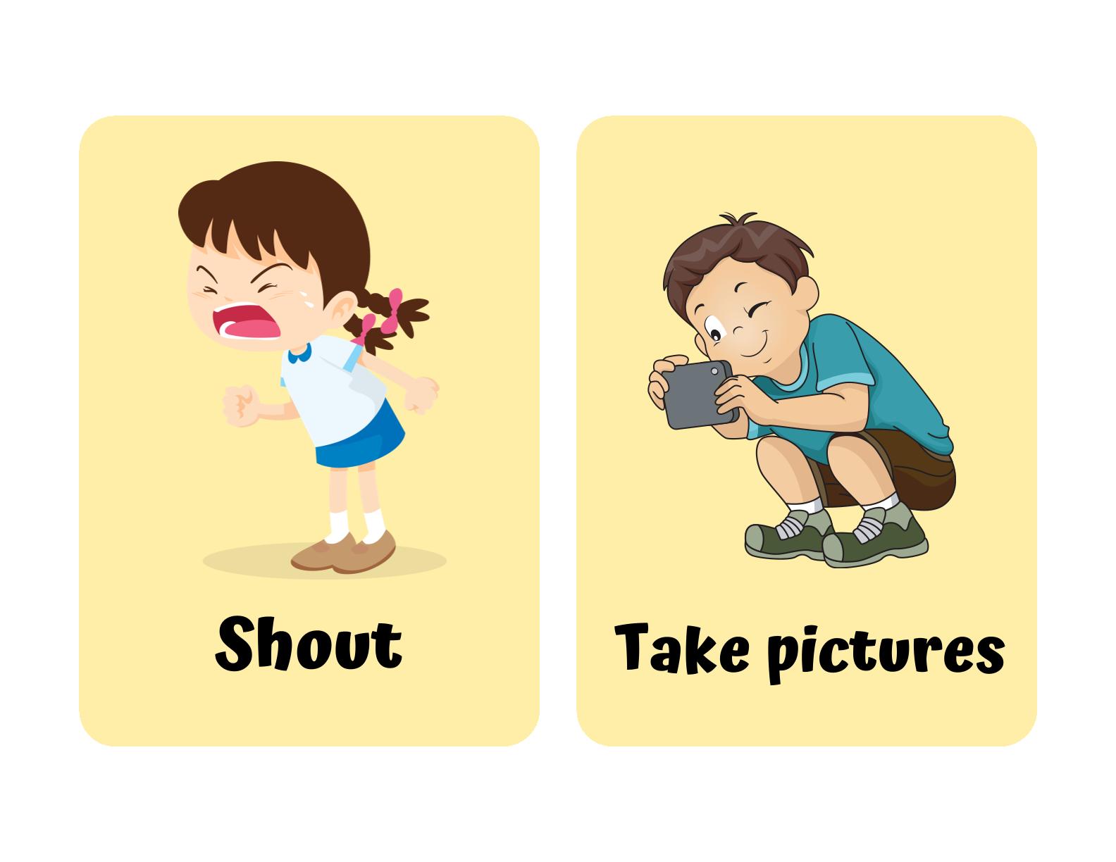 Action Verbs Flashcards