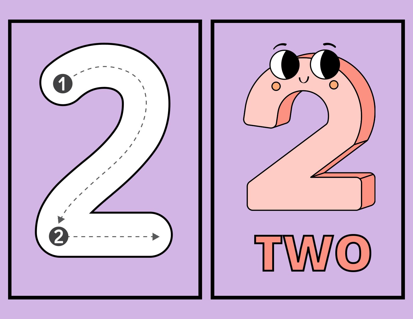 Number Flashcards - 1 to 30