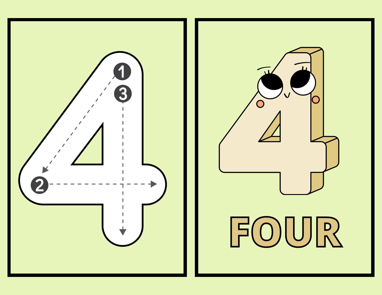 Number Flashcards - 1 to 30