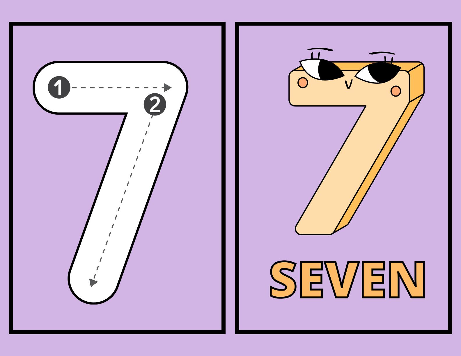 Number Flashcards - 1 to 30