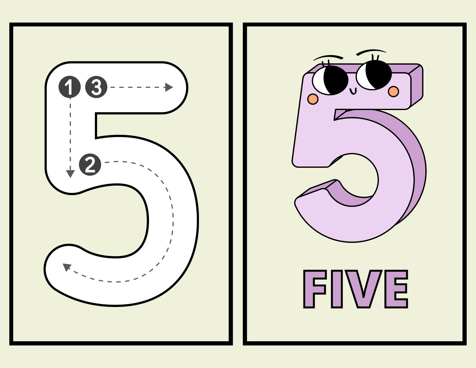 Number Flashcards - 1 to 30