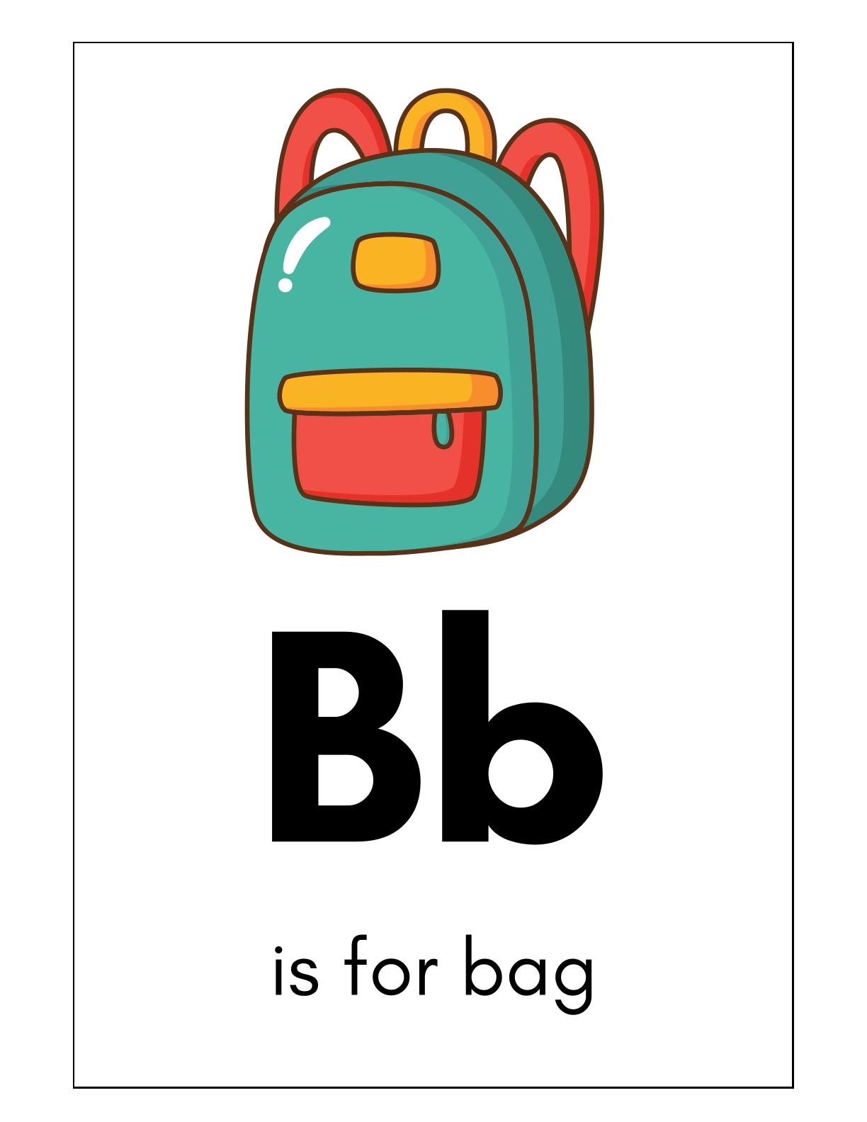 Alphabets and Words Flashcards