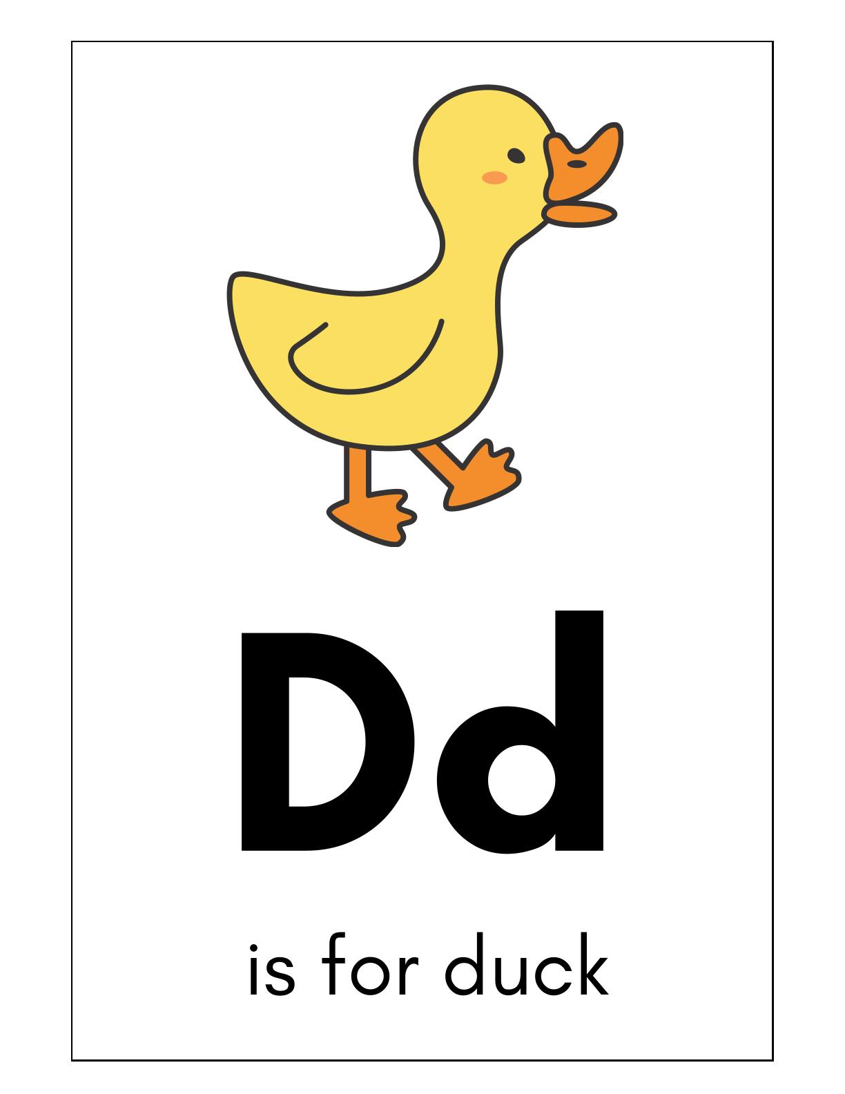 Alphabets and Words Flashcards