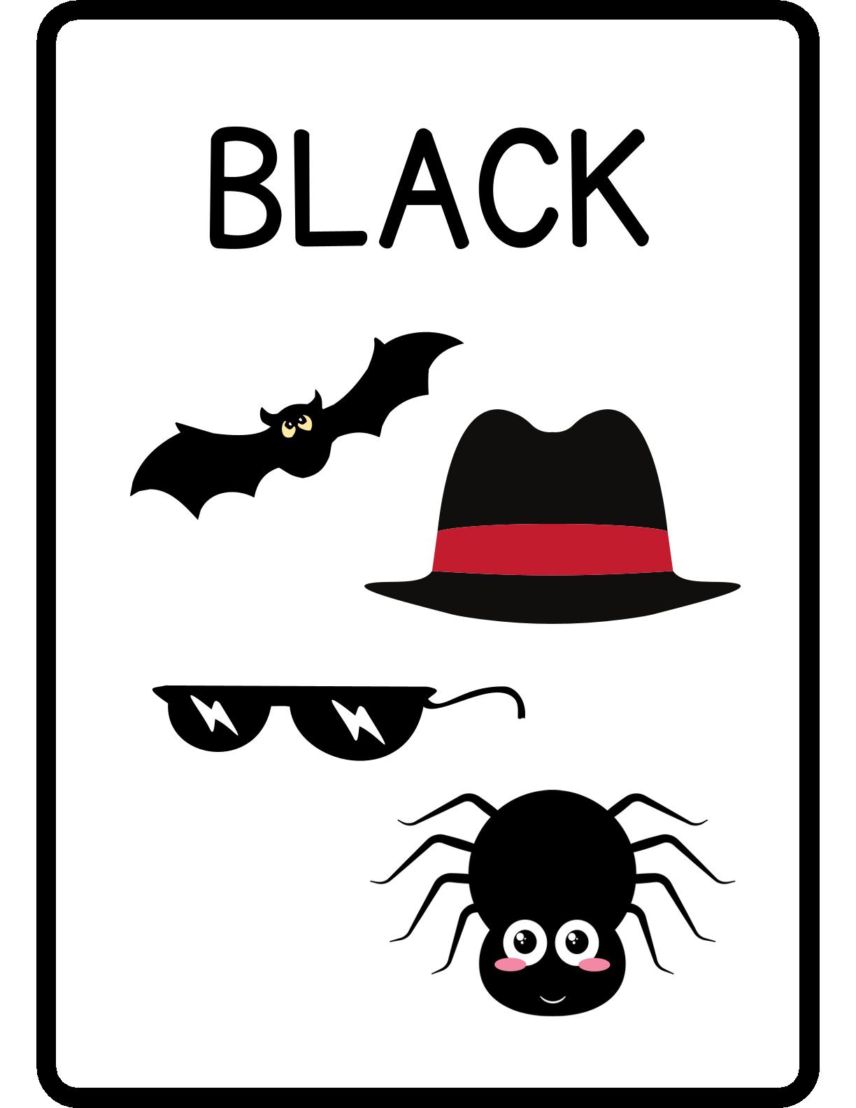 Colors Flashcards with related items