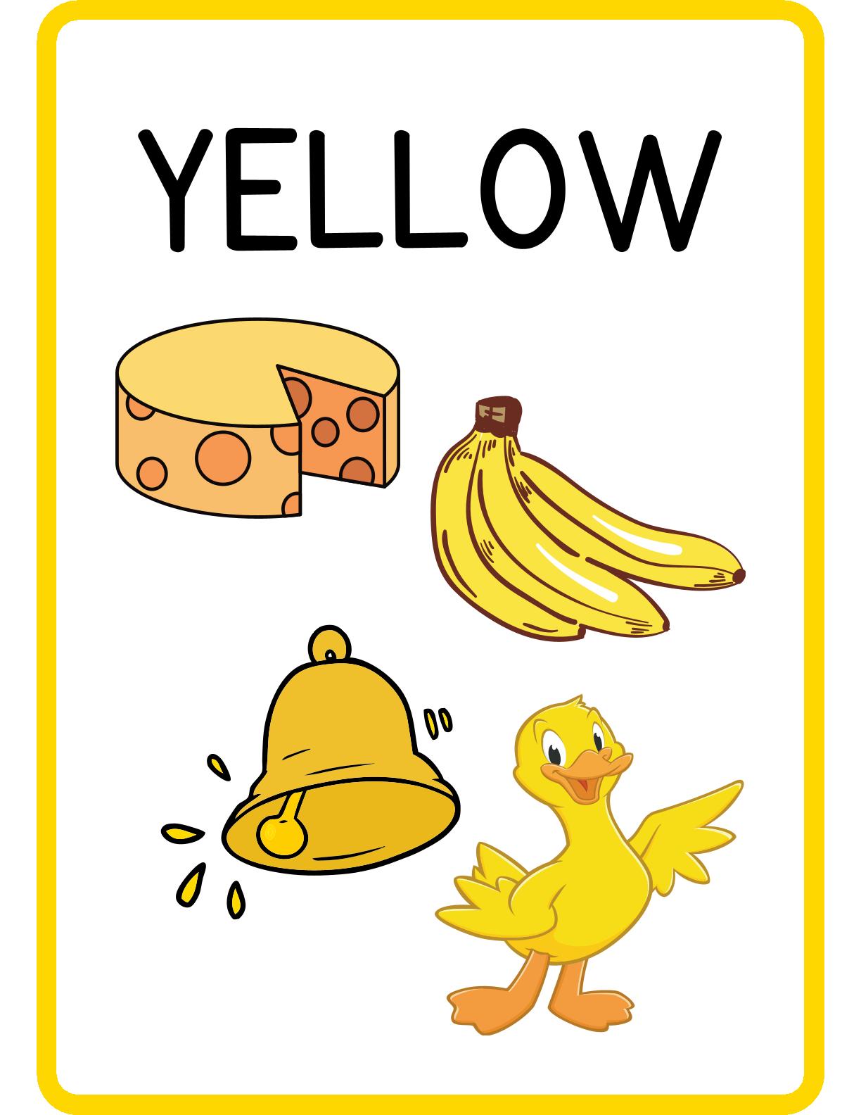 Colors Flashcards with related items