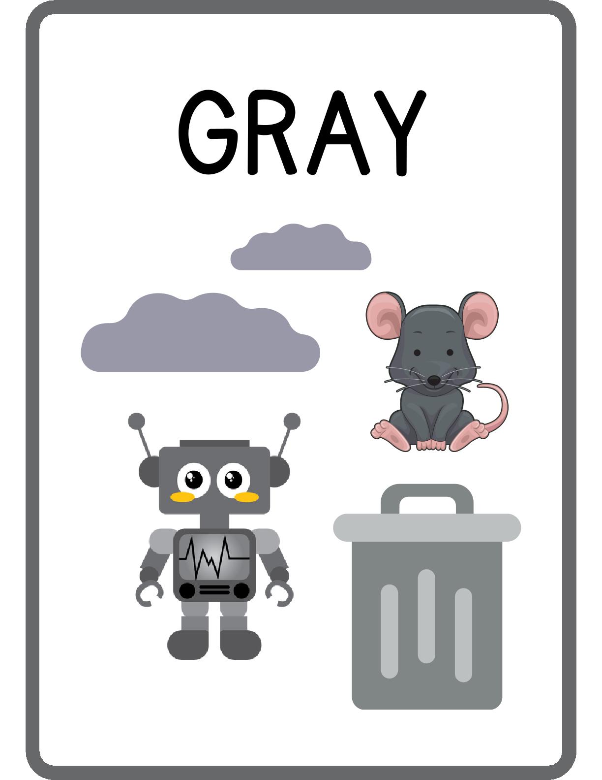 Colors Flashcards with related items