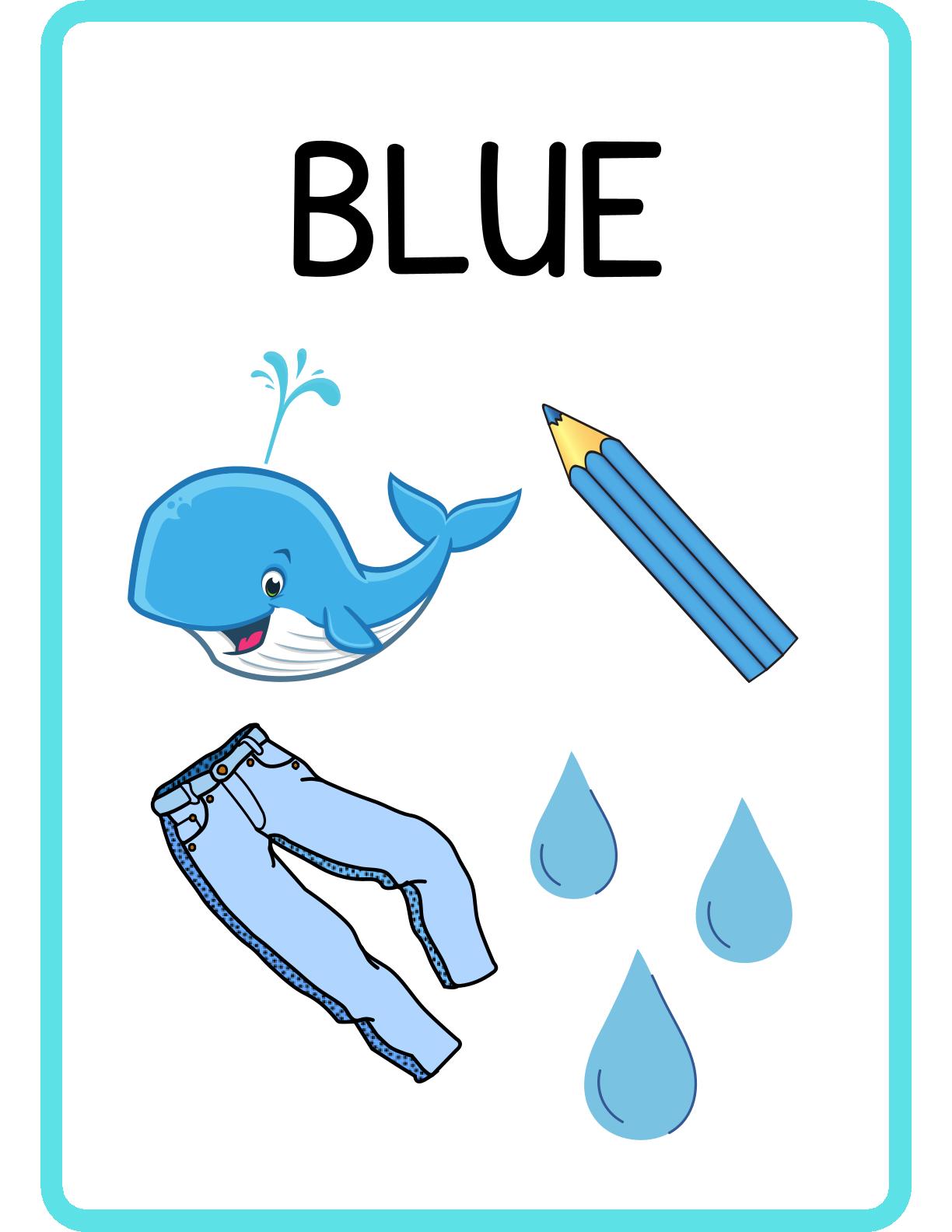 Colors Flashcards with related items