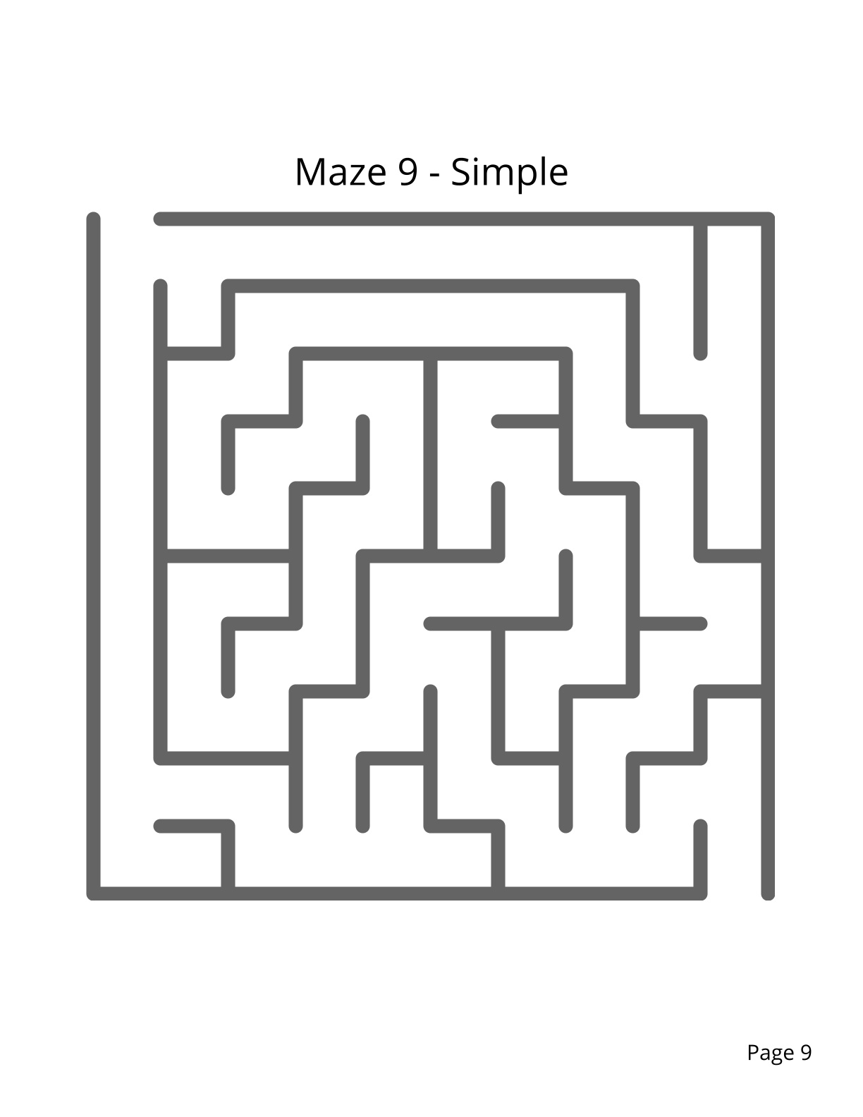 50 Rectangular Mazes