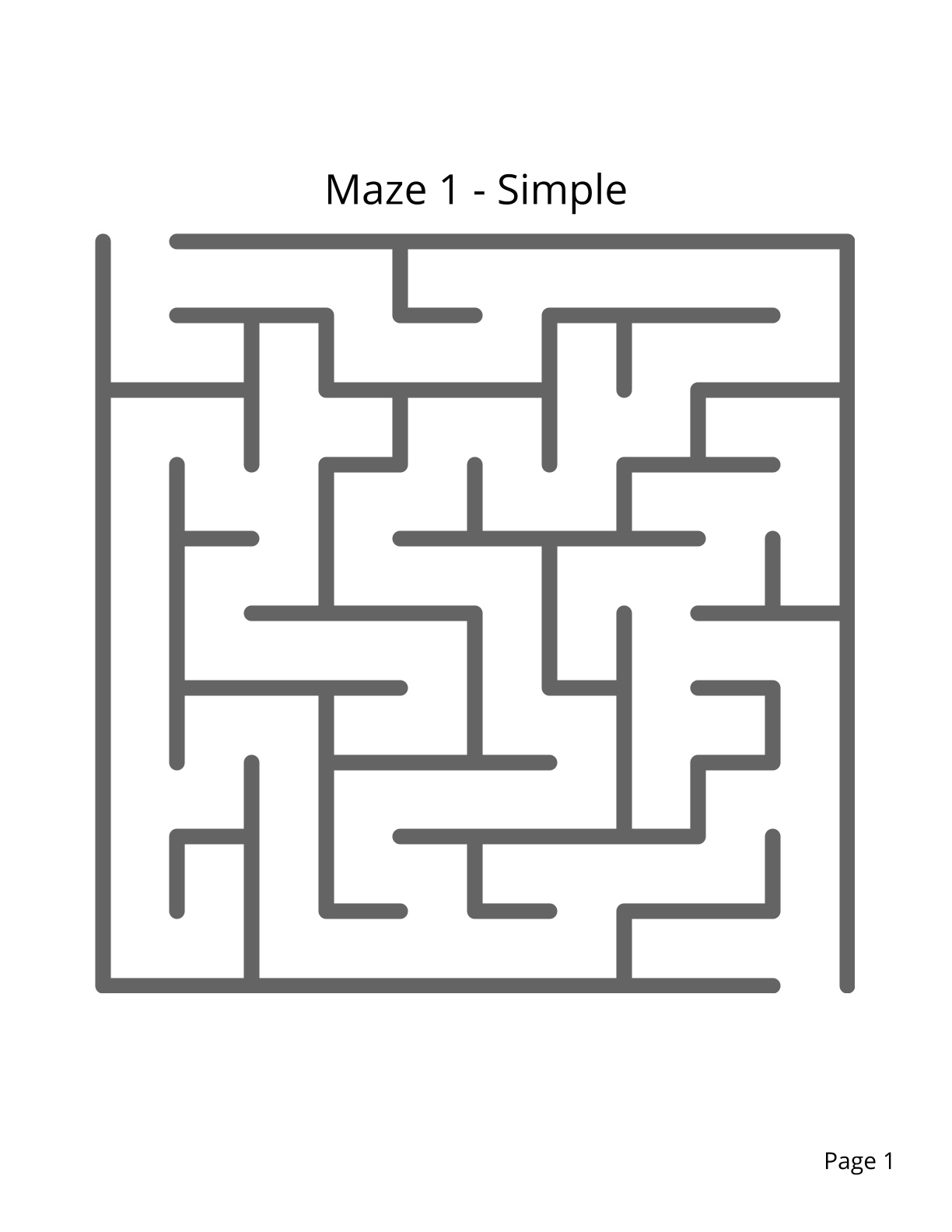 50 Rectangular Mazes