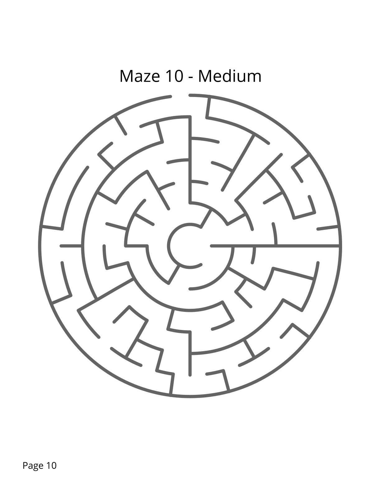 200 Maze Puzzles - Unique Shapes