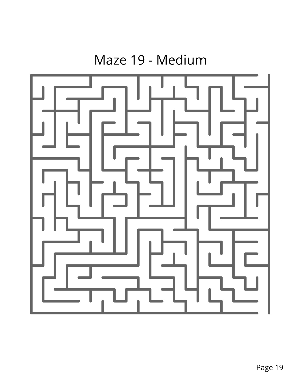 200 Maze Puzzles - Unique Shapes