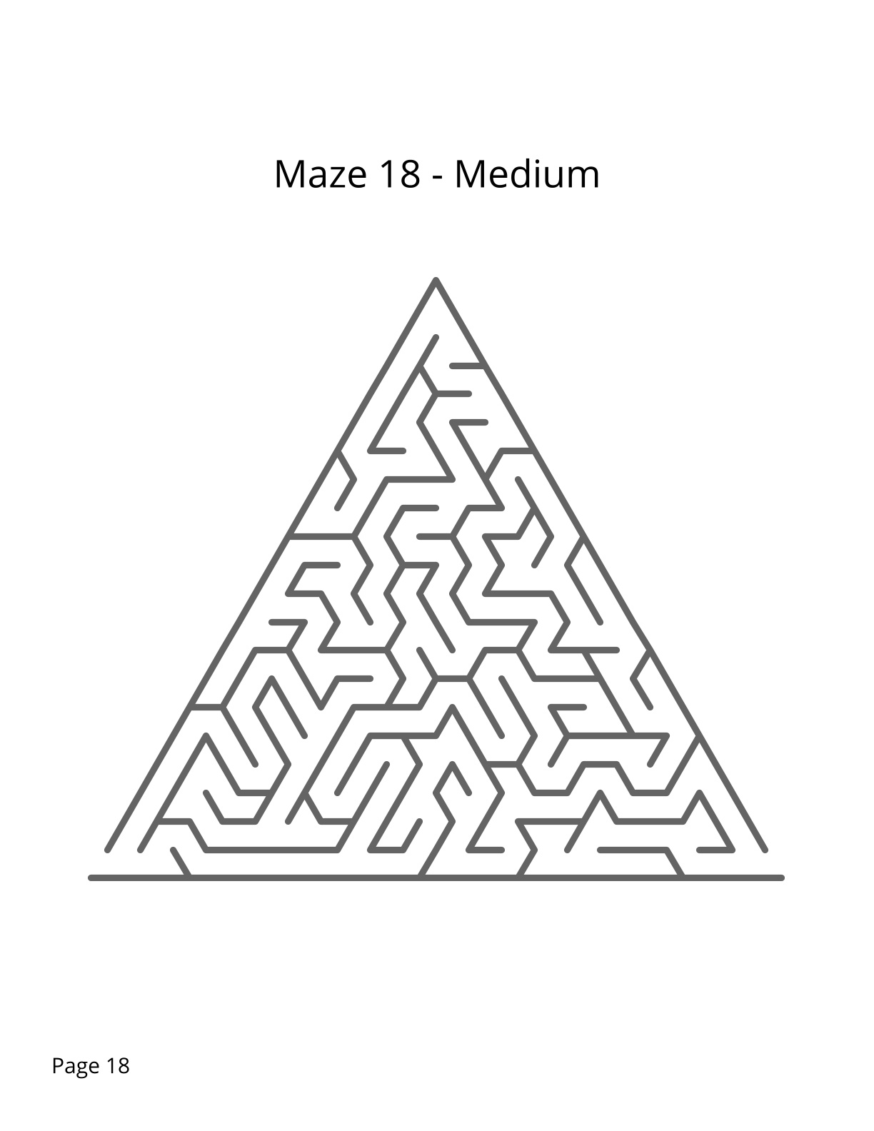 200 Maze Puzzles - Unique Shapes