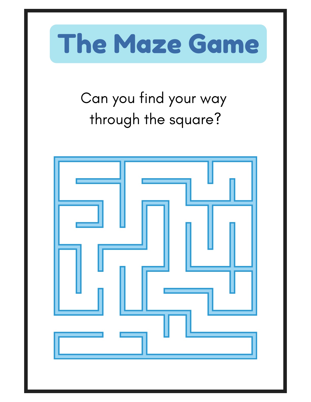 The Maze Game - Alphabets, Shapes, Numbers mazes