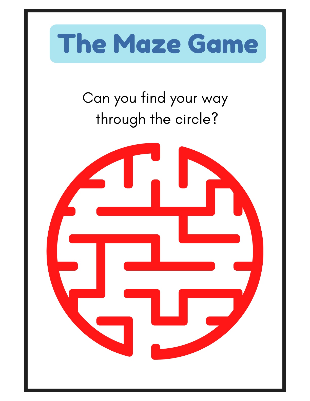The Maze Game - Alphabets, Shapes, Numbers mazes